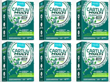 Kit 6 Equaliv Cartliv Multi 60 Cápsulas - Equaliv
